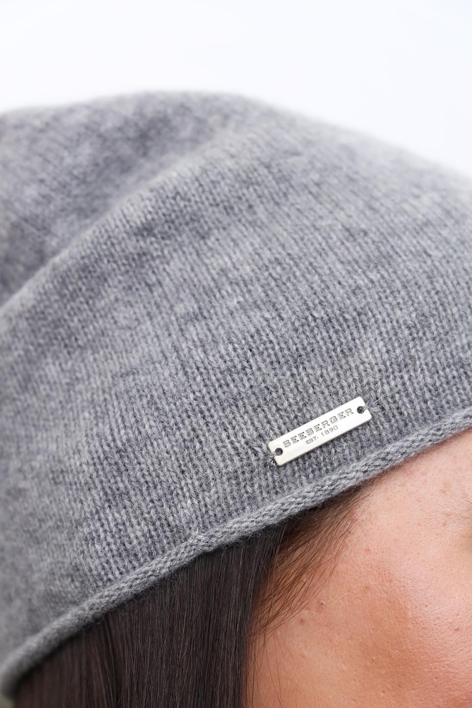 Шапка Seeberger серый меланж