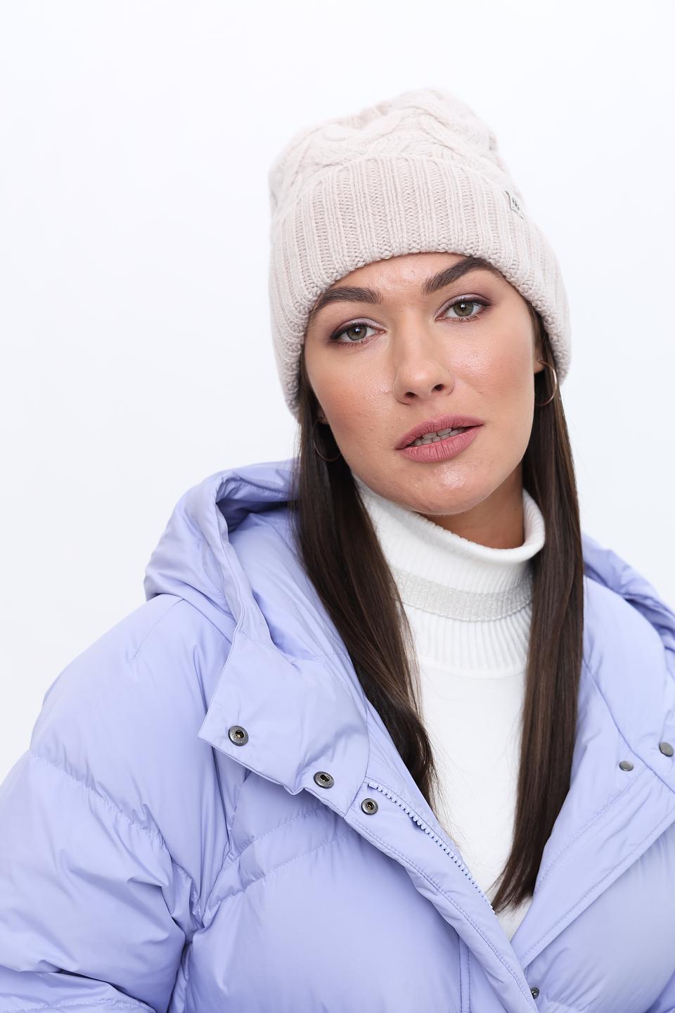 Шапка Roeckl вязаная бежевая