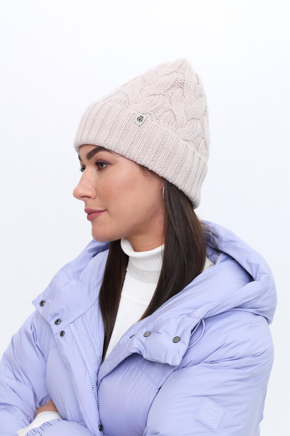 Шапка Roeckl вязаная бежевая