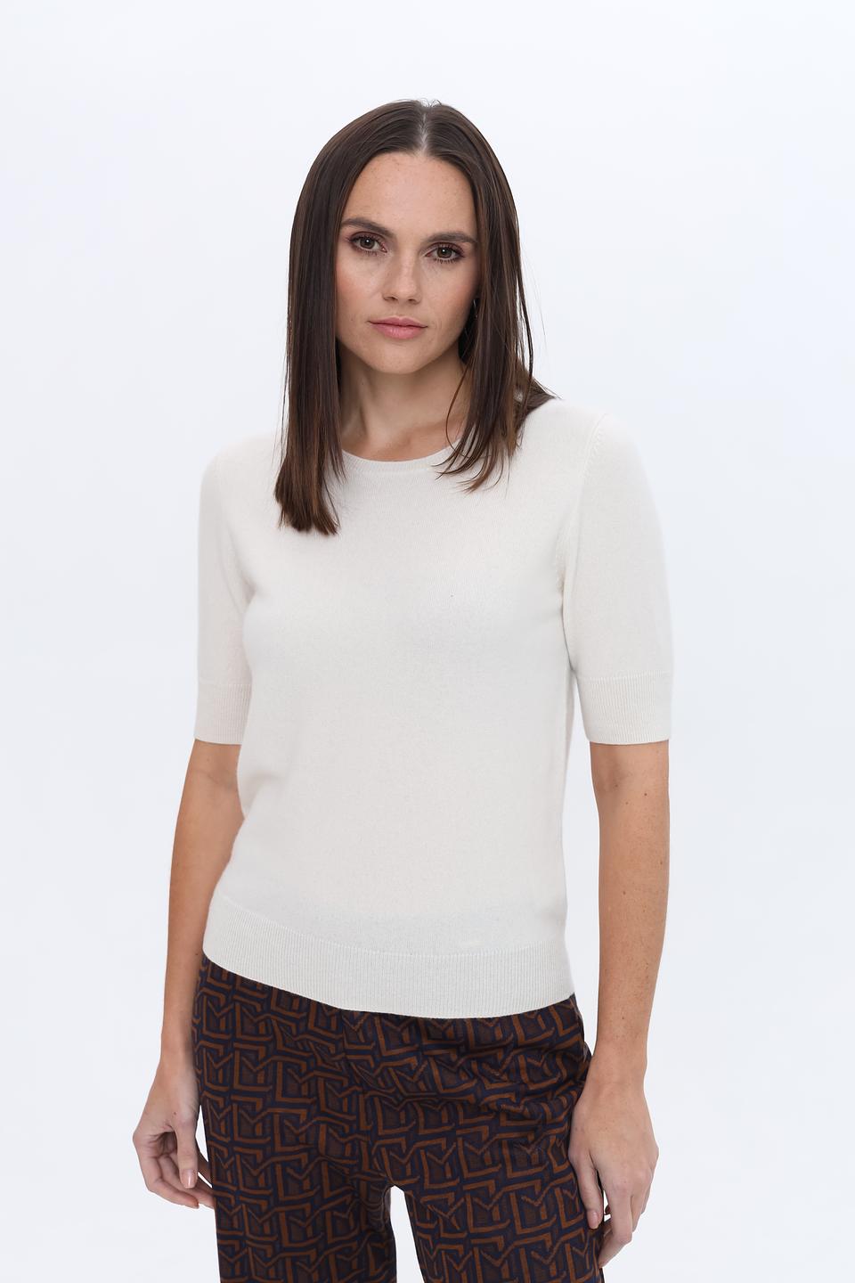 Пуловер Repeat кашемир кремовый