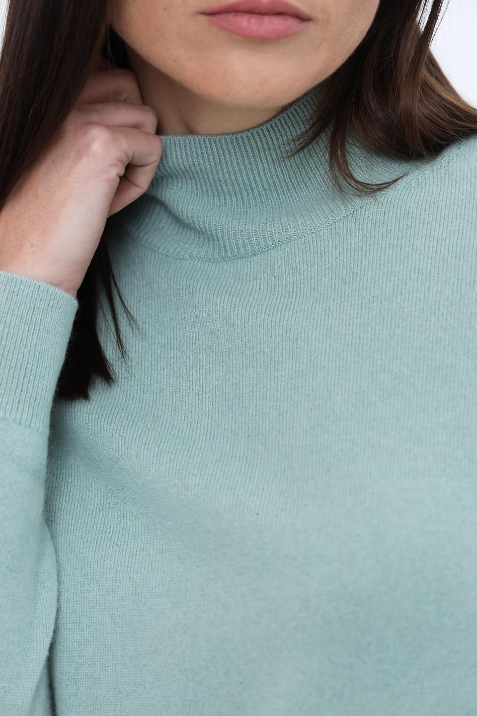 Водолазка Repeat кашемир мятный