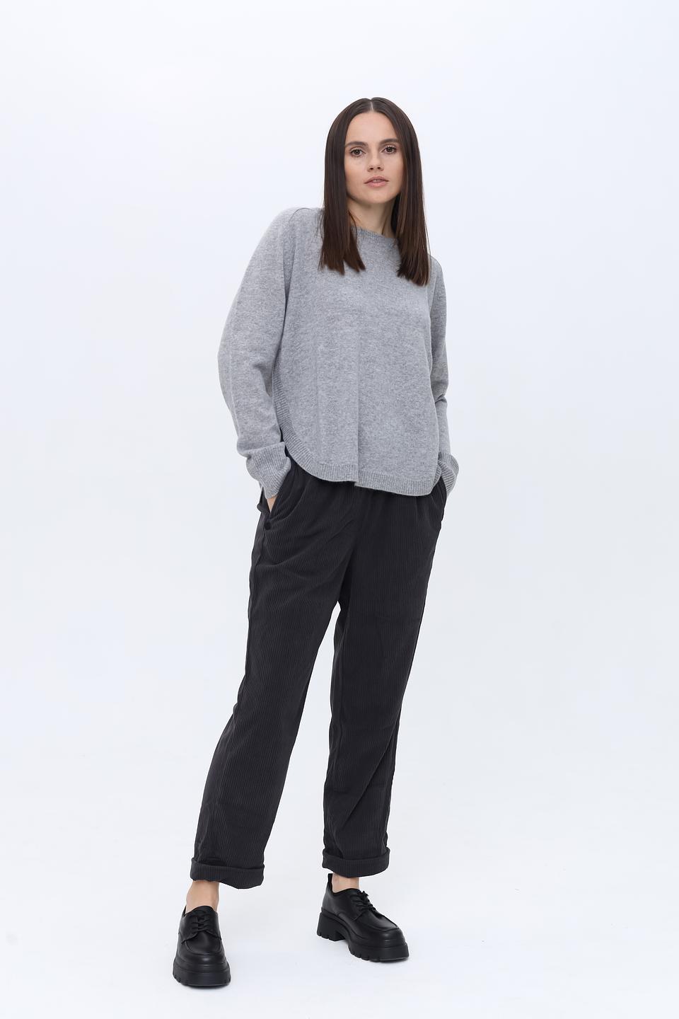 Пуловер Repeat кашемир серый