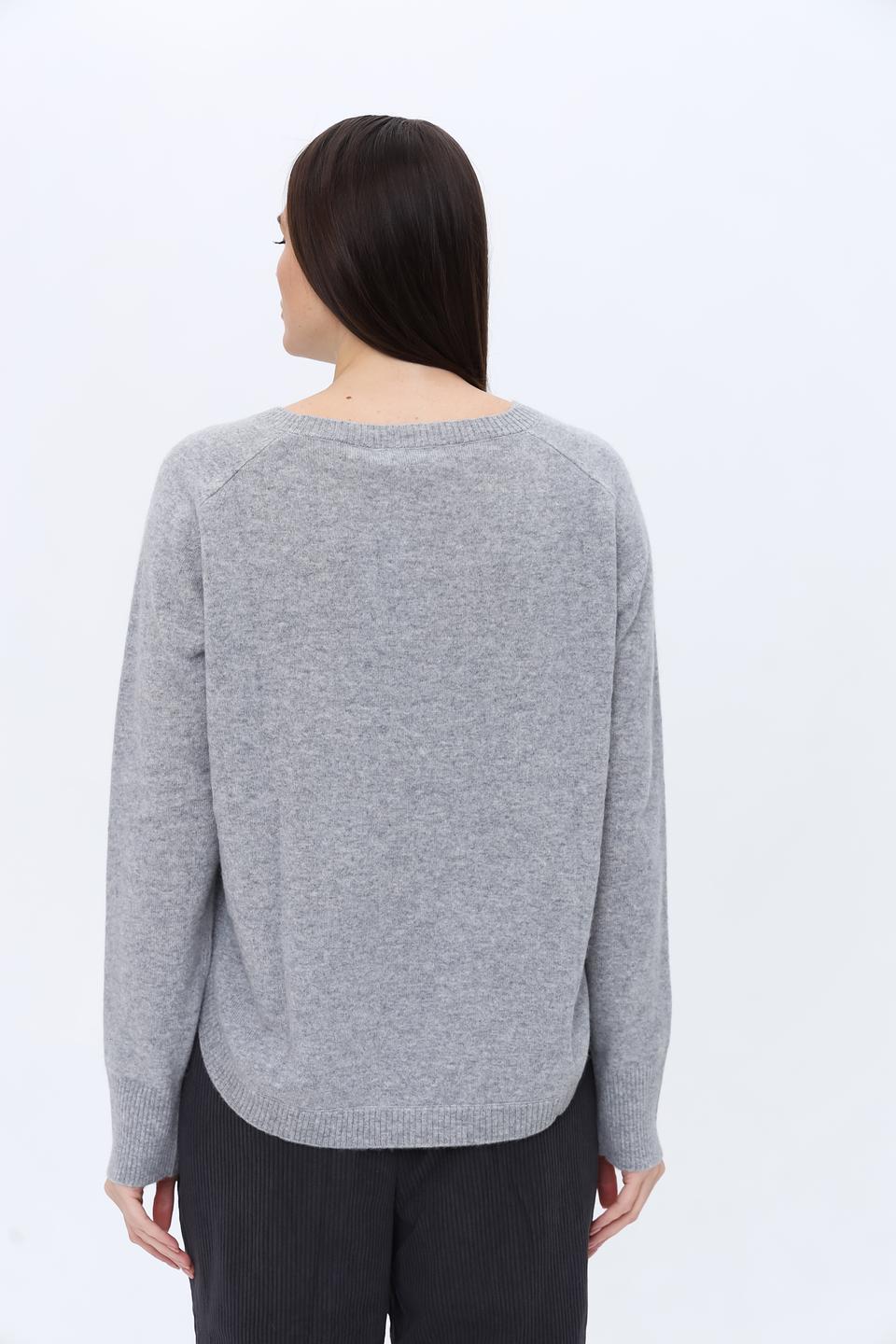 Пуловер Repeat кашемир серый