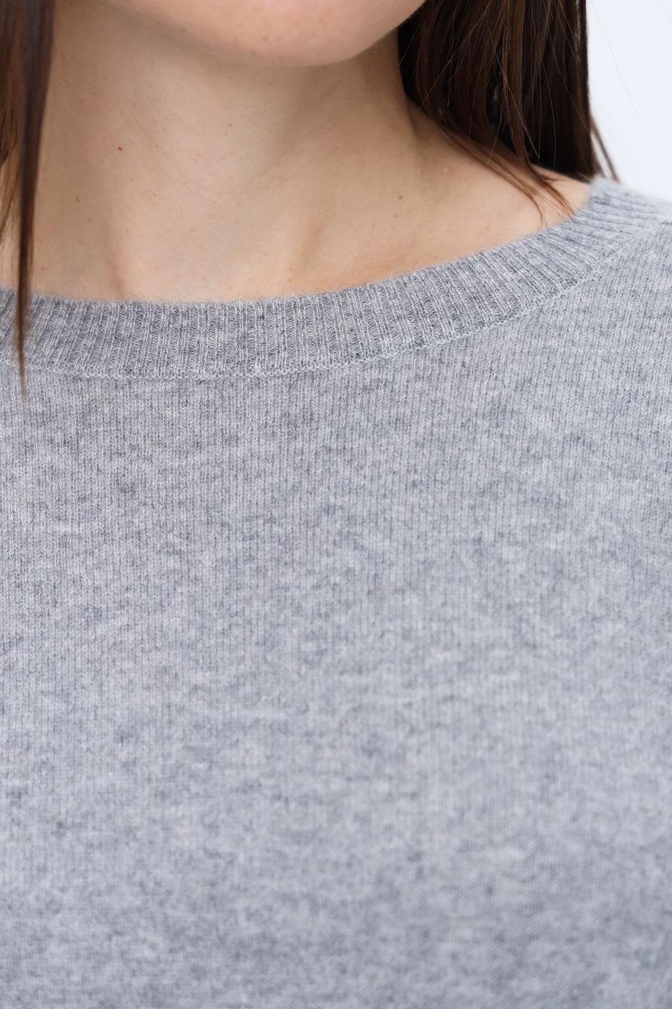 Пуловер Repeat кашемир серый