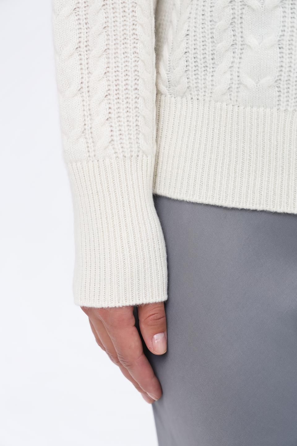 Пуловер Repeat кашемир молочный