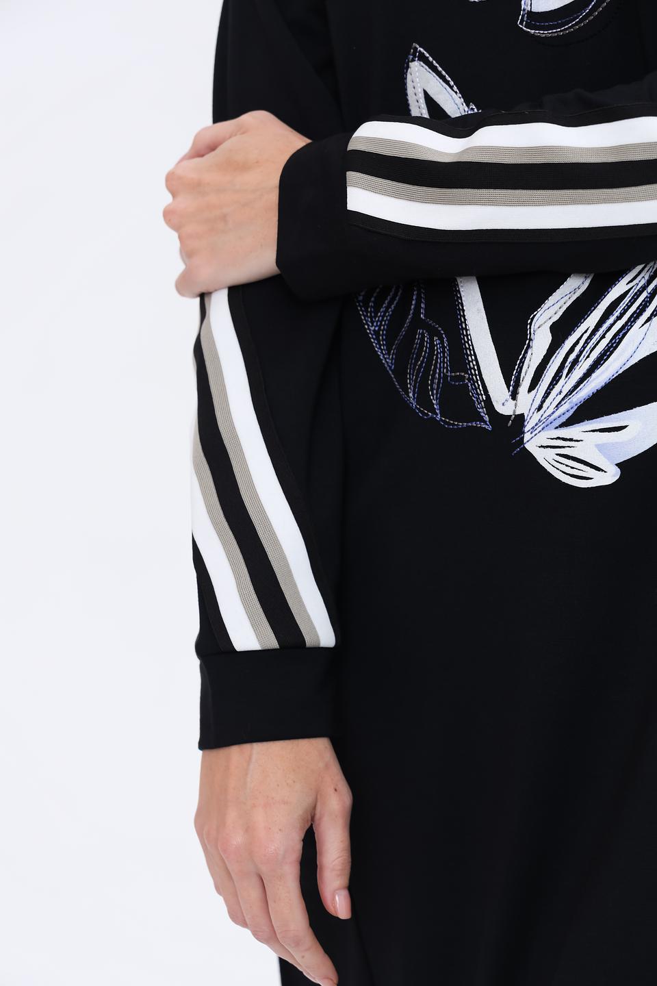 Платье Sportalm с принтом чёрное