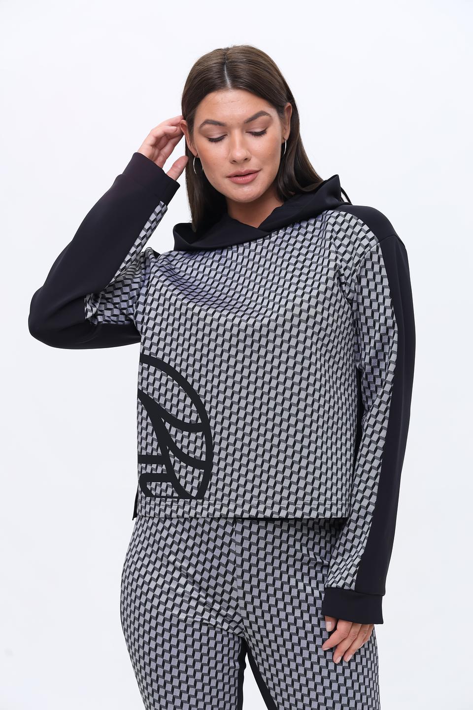 Пуловер Ulli Ehrlich Sportalm с принтом чёрный