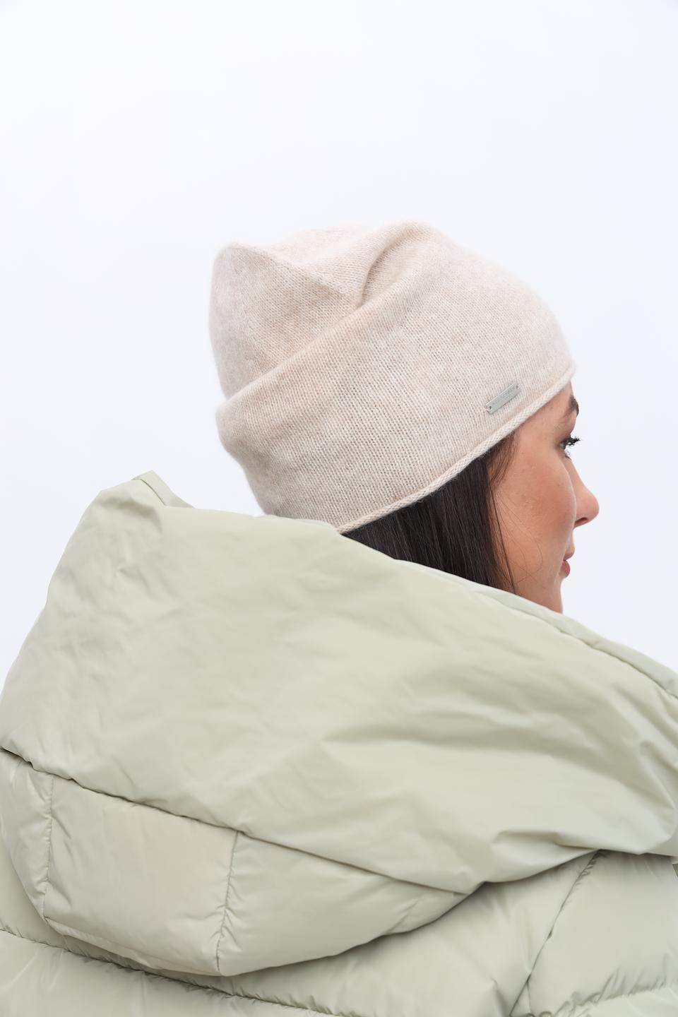 Шапка Seeberger кашемир бежевая