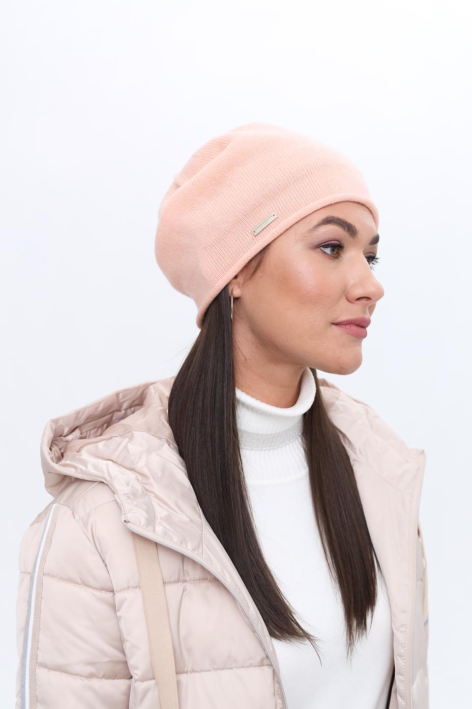 Шапка Seeberger кашемир розовая