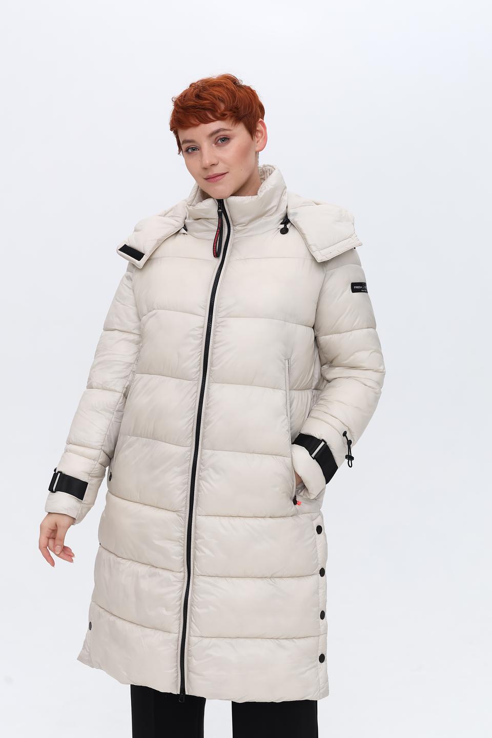 Пальто Frieda and Freddies стеганое бежевое