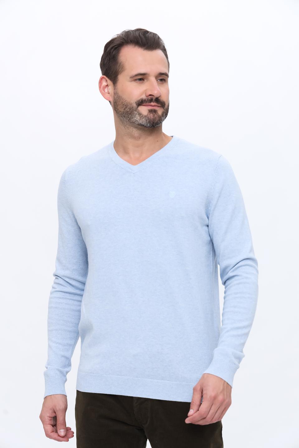 Джемпер Basefield V-neck голубой