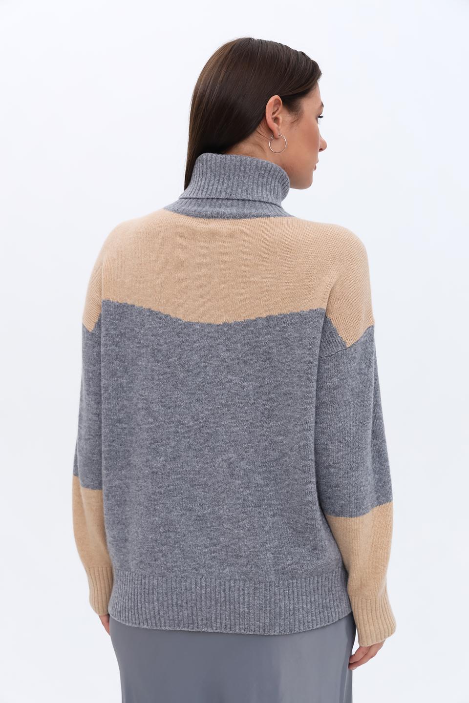 Пуловер Repeat с контрастными рукавами