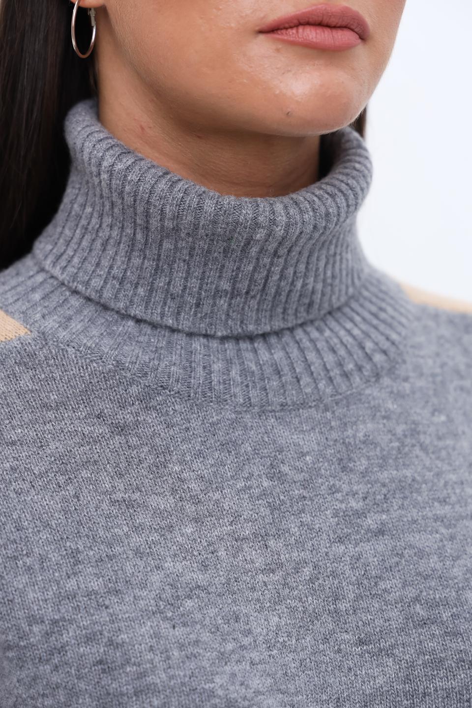 Пуловер Repeat с контрастными рукавами