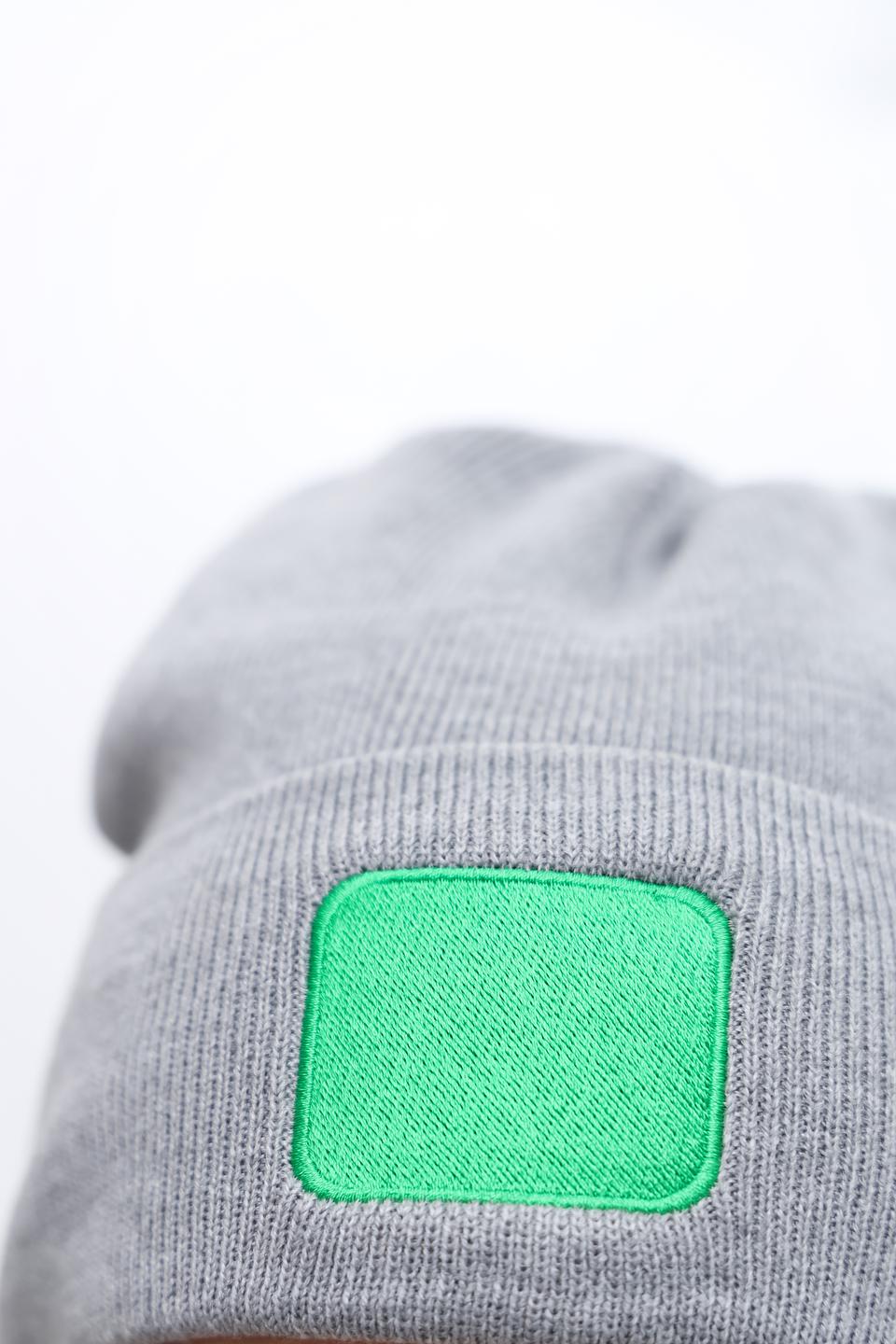 Шапка Fraas с логотипом серая