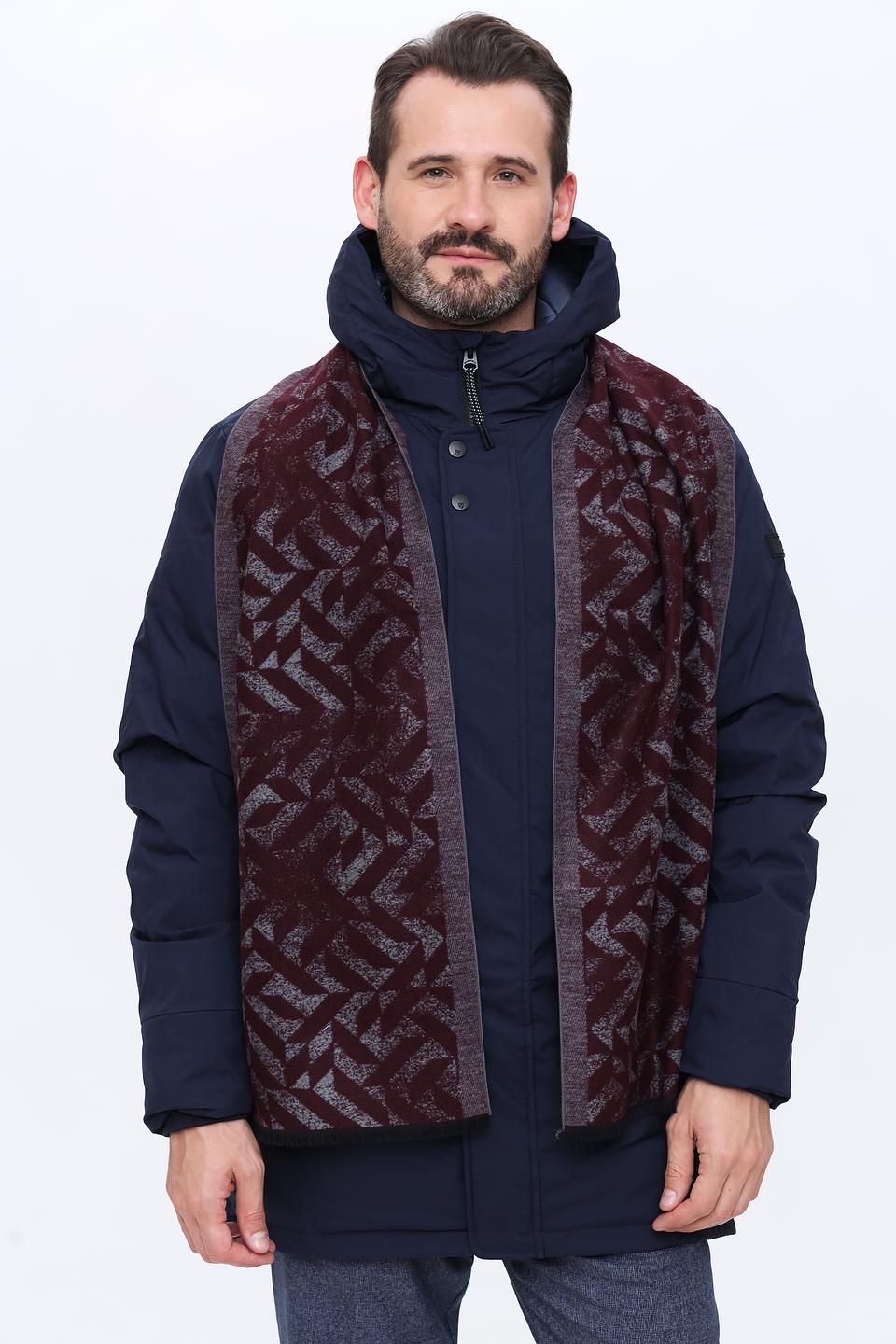 Шарф Bugatti ACC с геометрическим рисунком