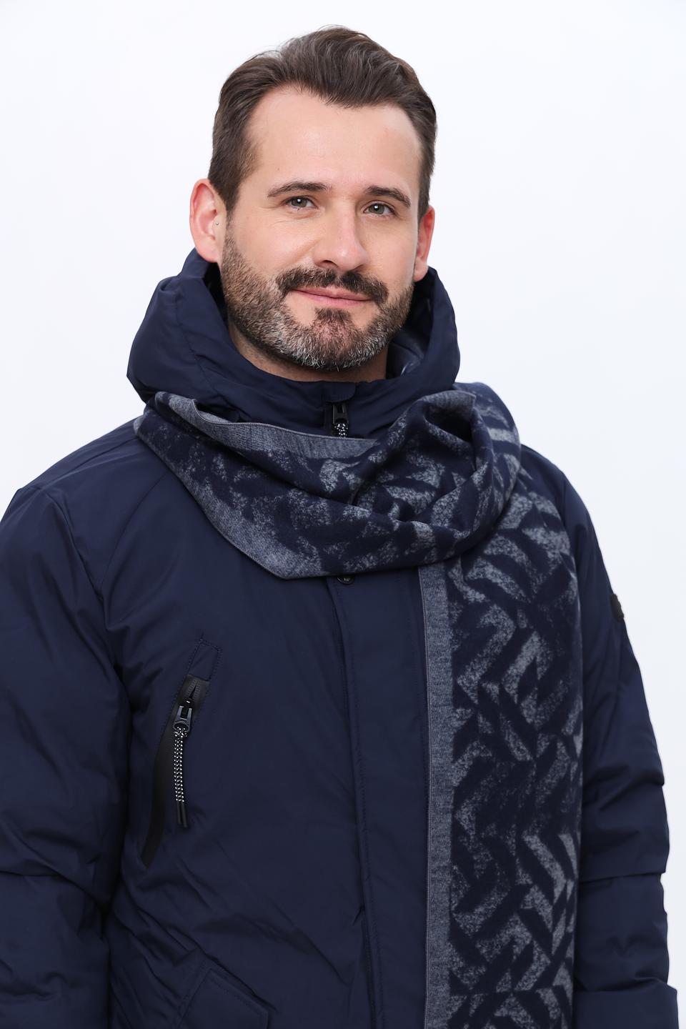 Шарф Bugatti ACC с геометрическим рисунком