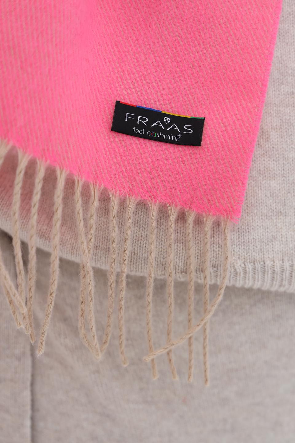 Шарф Fraas разноцветный с бахромой