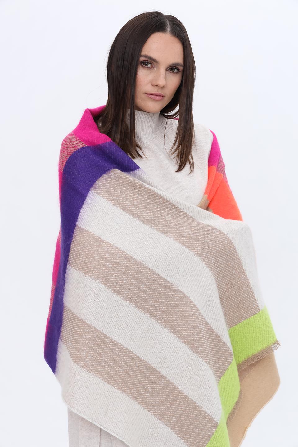 Шарф Fraas клетка разноцветный