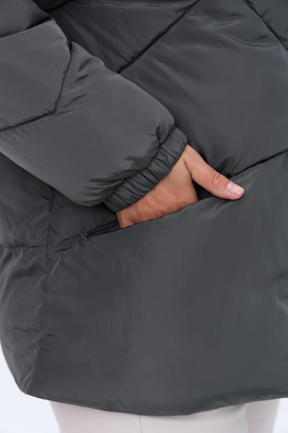 Куртка White Label стеганая серая