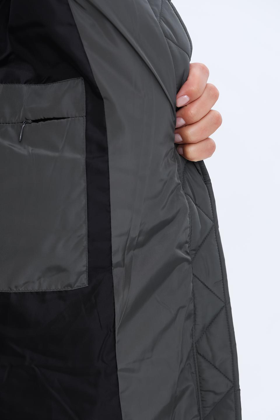 Куртка White Label стеганая серая