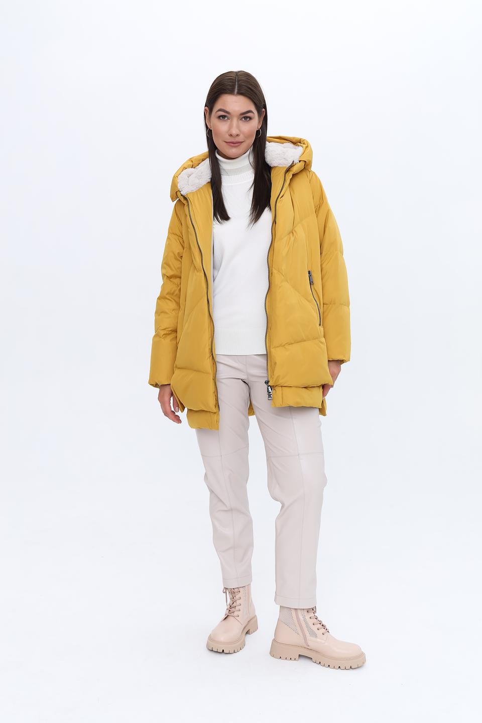 Куртка White Label стеганая горчичная