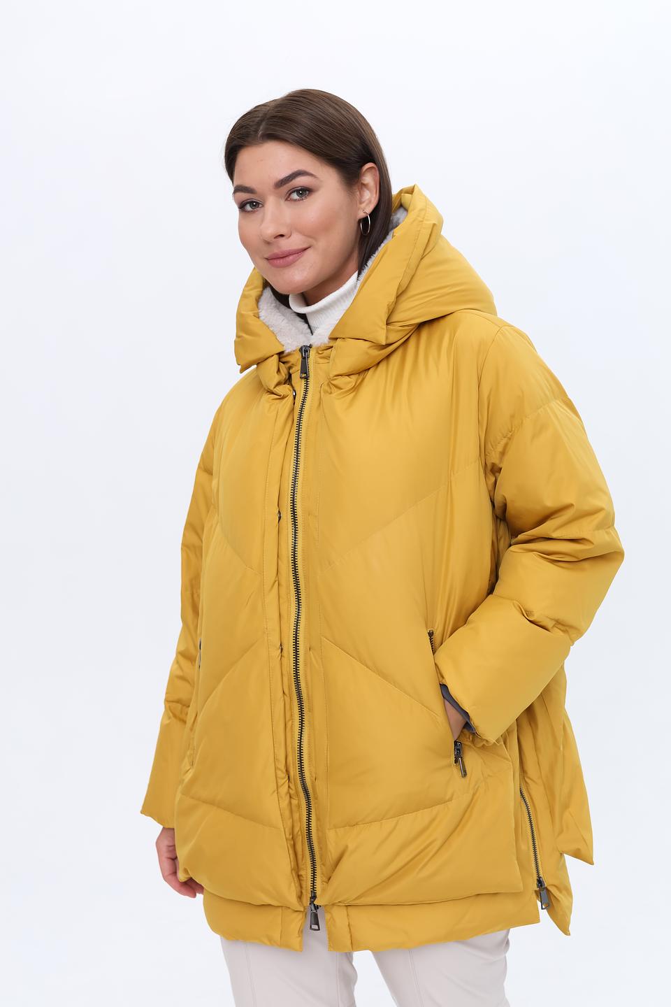 Куртка White Label стеганая горчичная