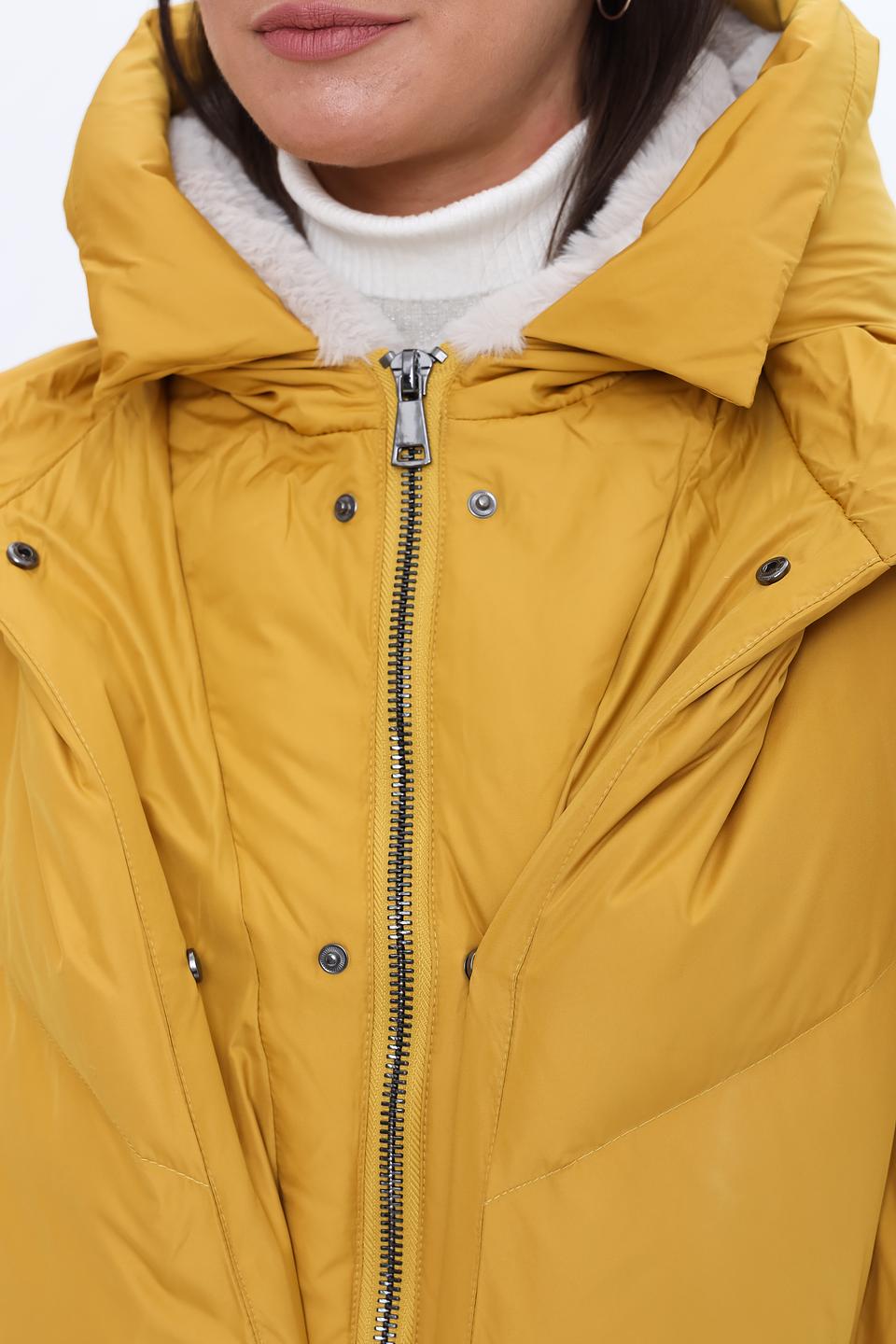 Куртка White Label стеганая горчичная