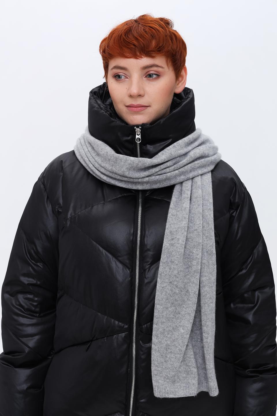 Шарф Repeat кашемир серый