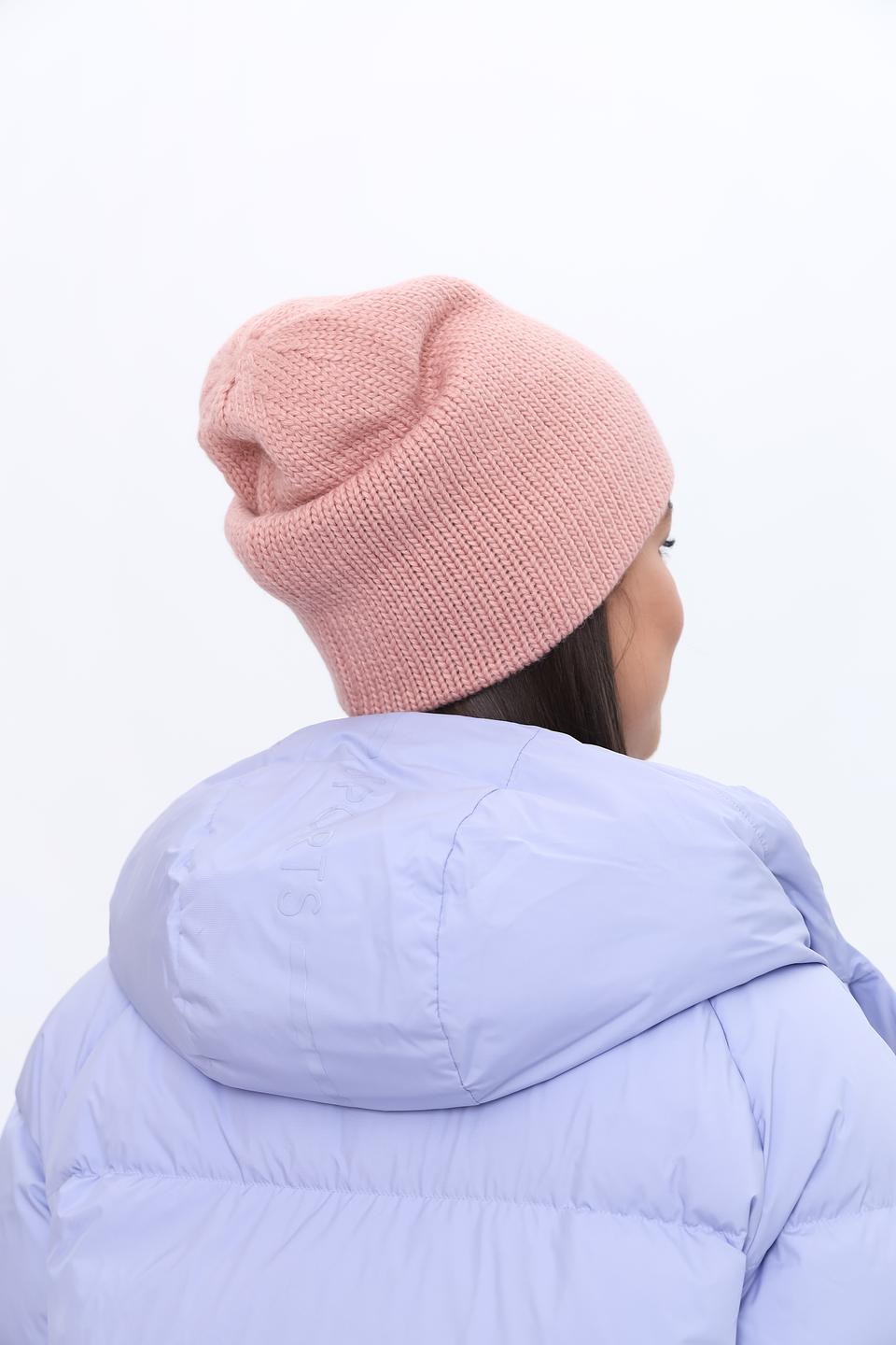 Шапка Adel вязаная розовая