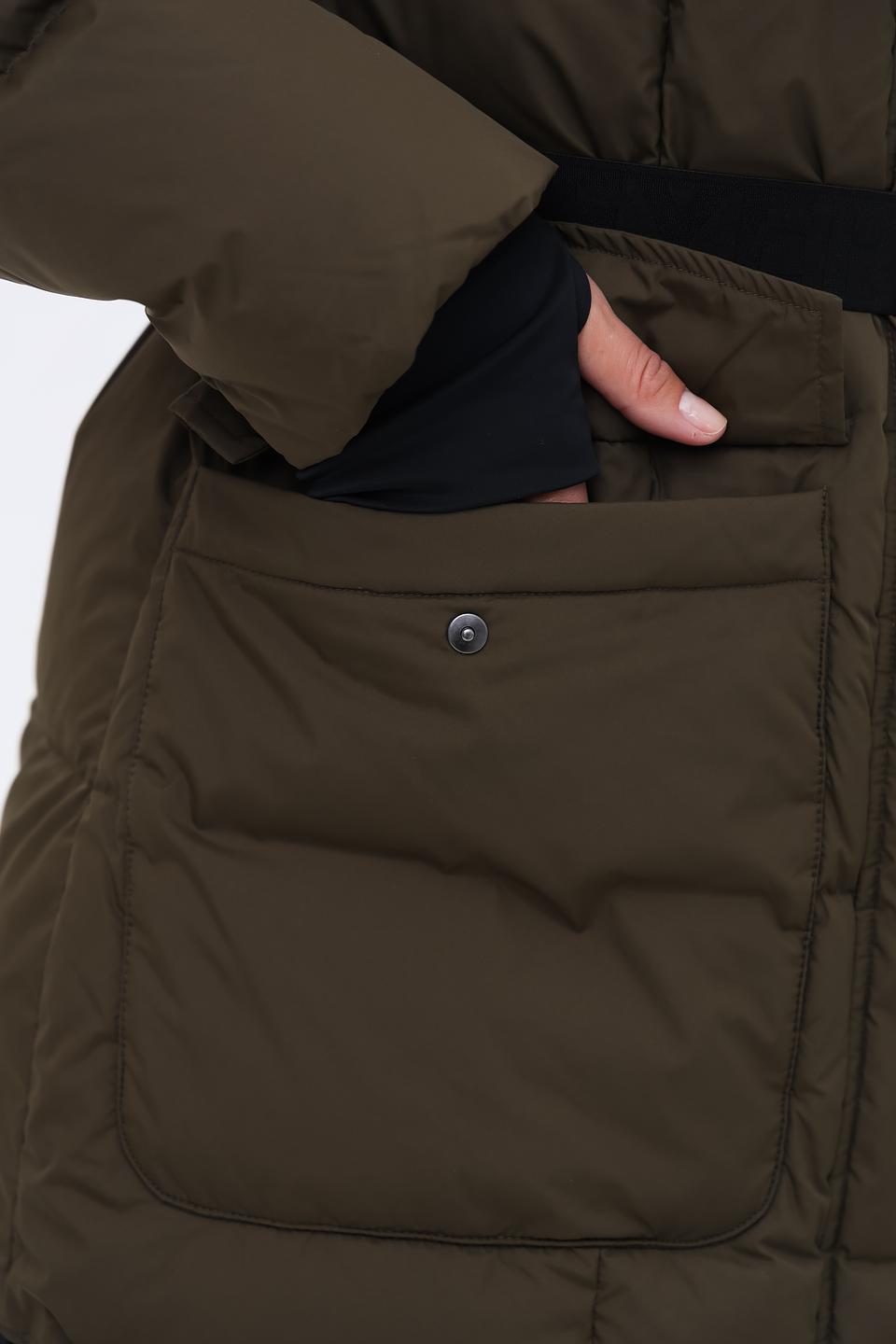 Пальто Heyer стеганое оливковое