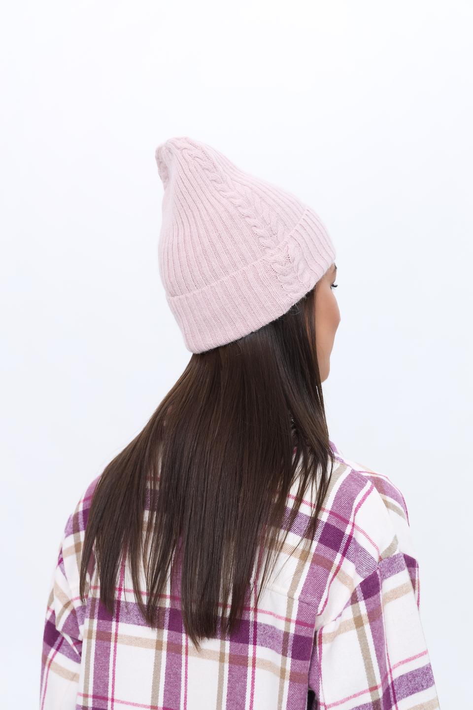Шапка Marhatter вязаная розовая