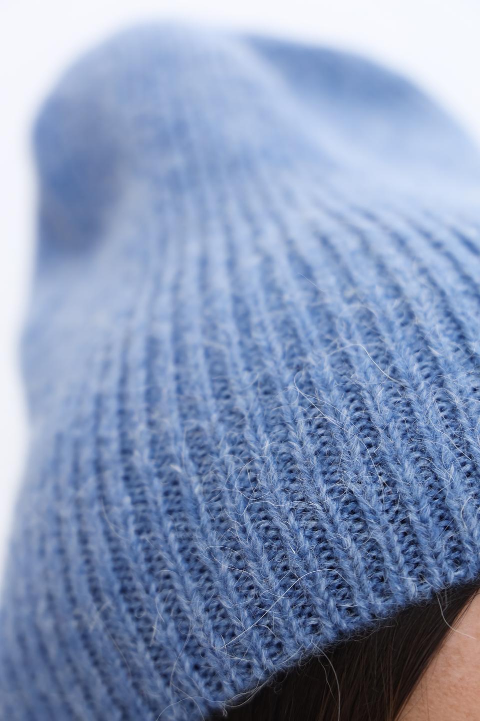 Шапка Marhatter вязаная голубая