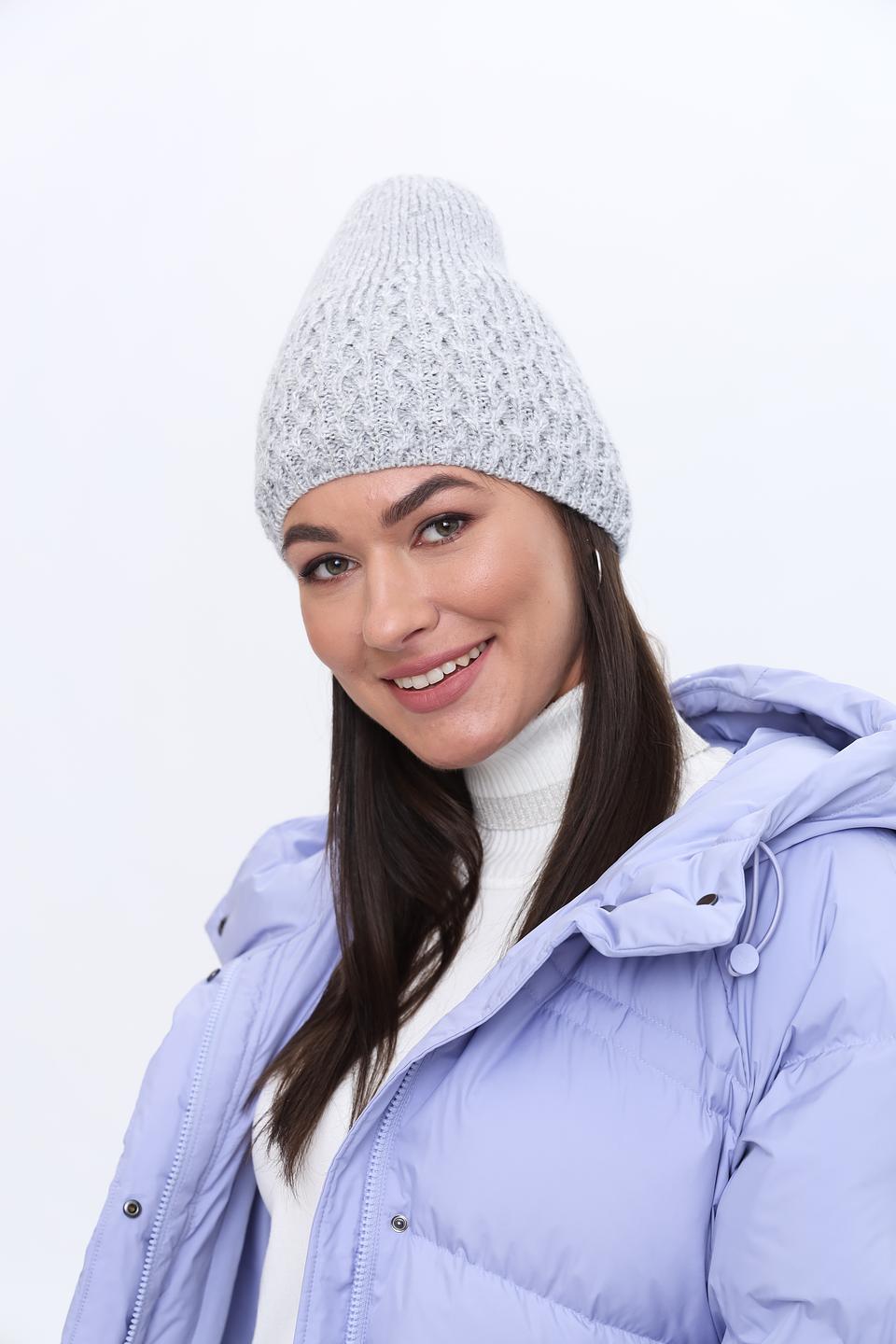 Шапка Marhatter вязаная серая