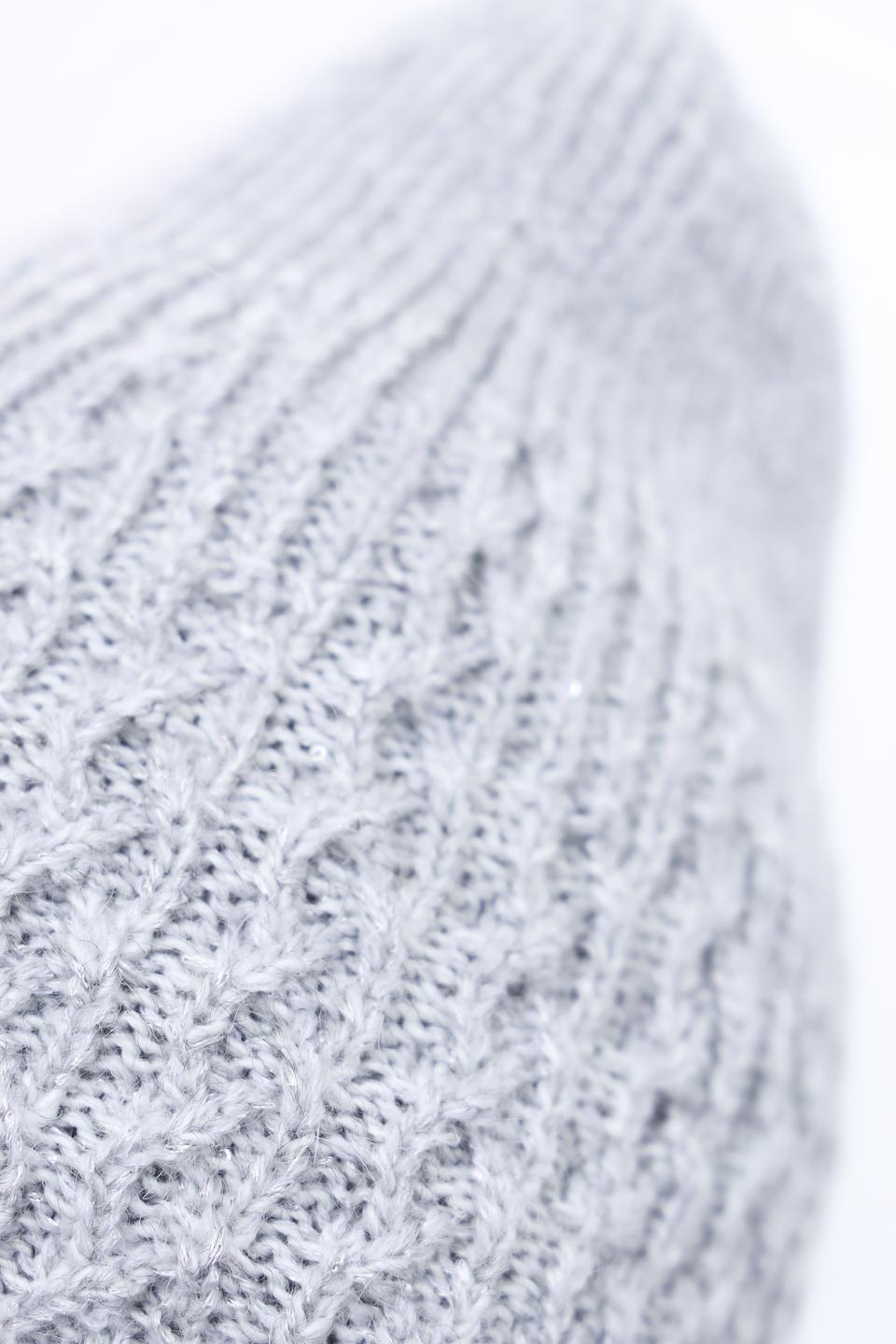 Шапка Marhatter вязаная серая