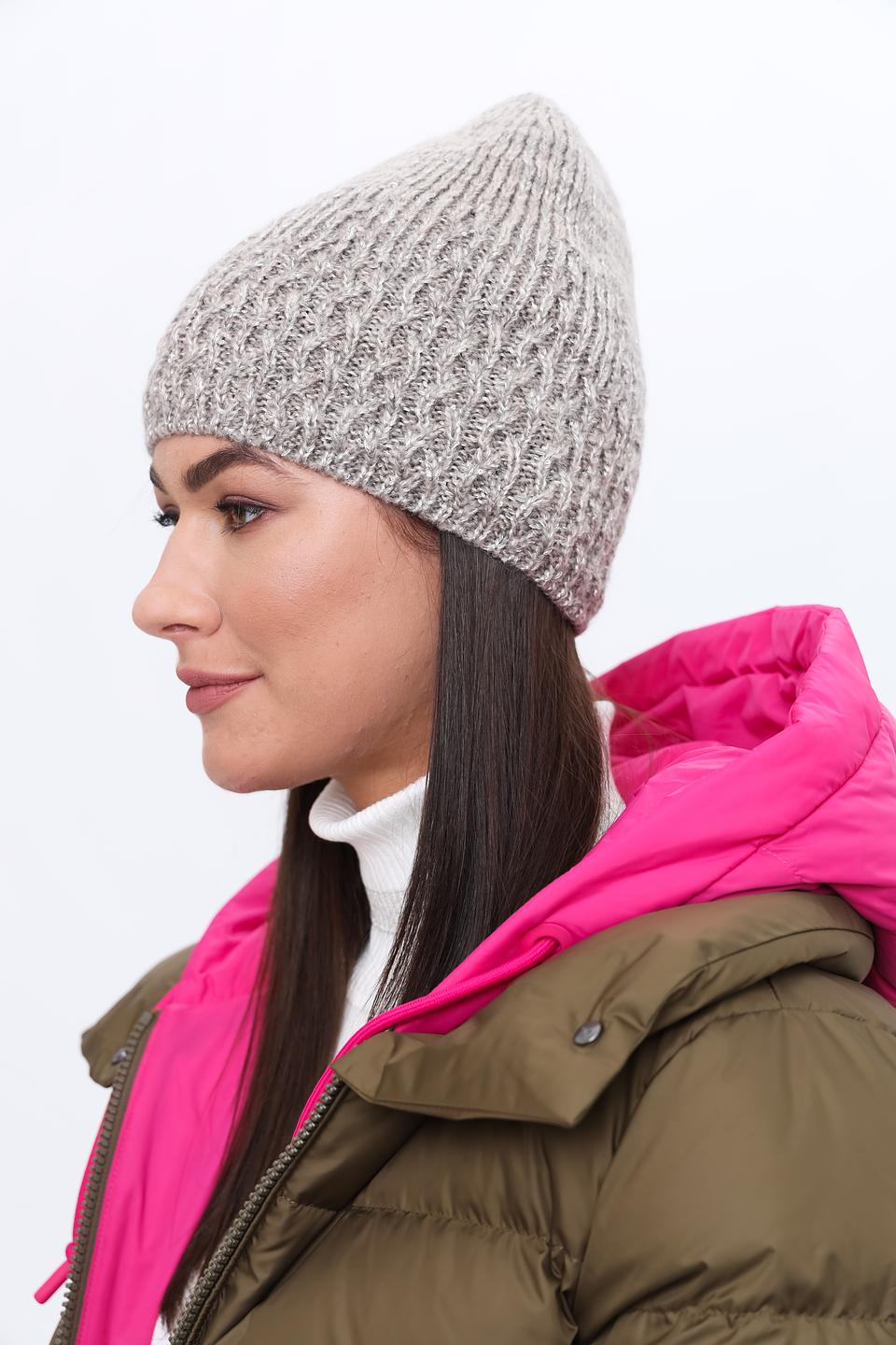 Шапка Marhatter вязаная серая