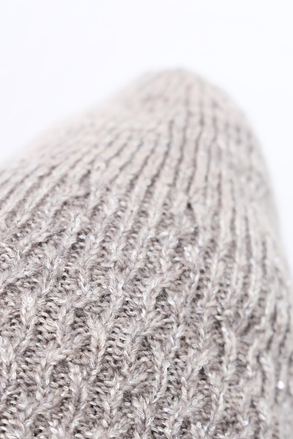 Шапка Marhatter вязаная серая