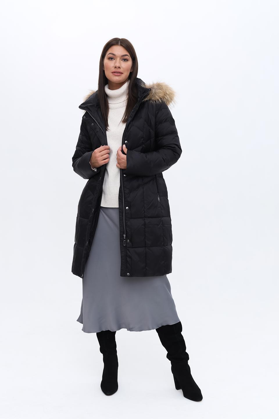 Пальто Heyer стеганое чёрное