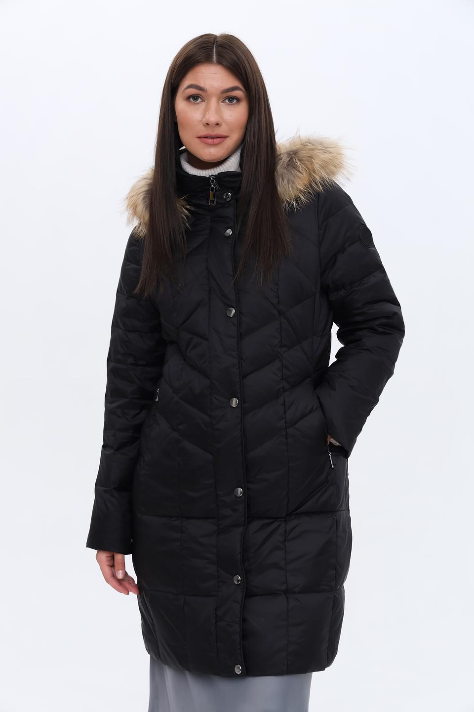 Пальто Heyer стеганое чёрное