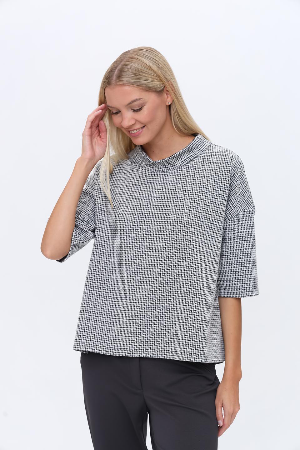 Блуза You Just White в клетку