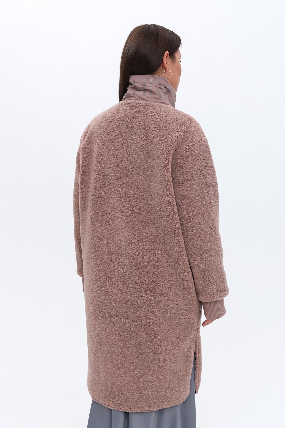 Пальто Zhrill teddy бежевое