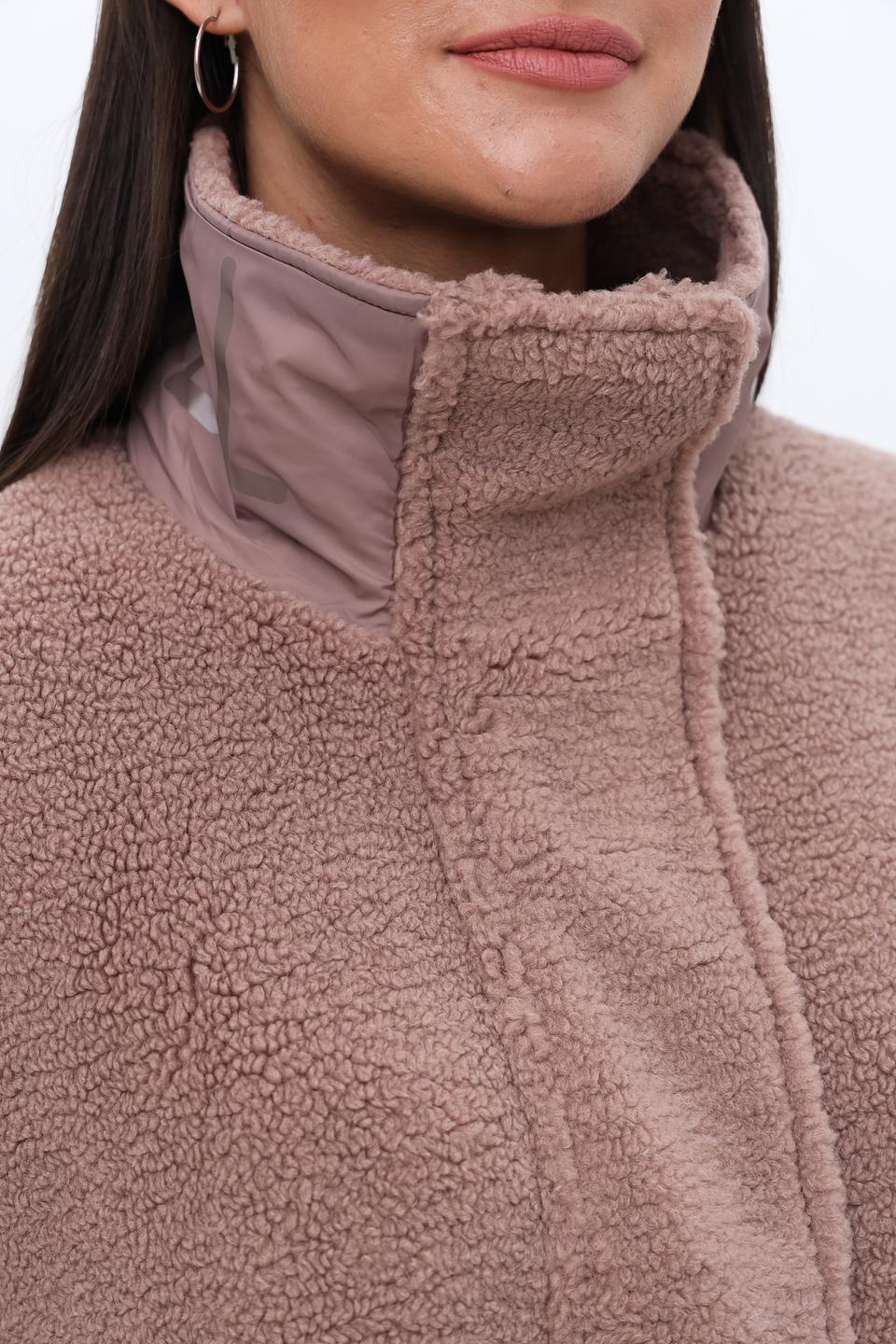 Пальто Zhrill teddy бежевое