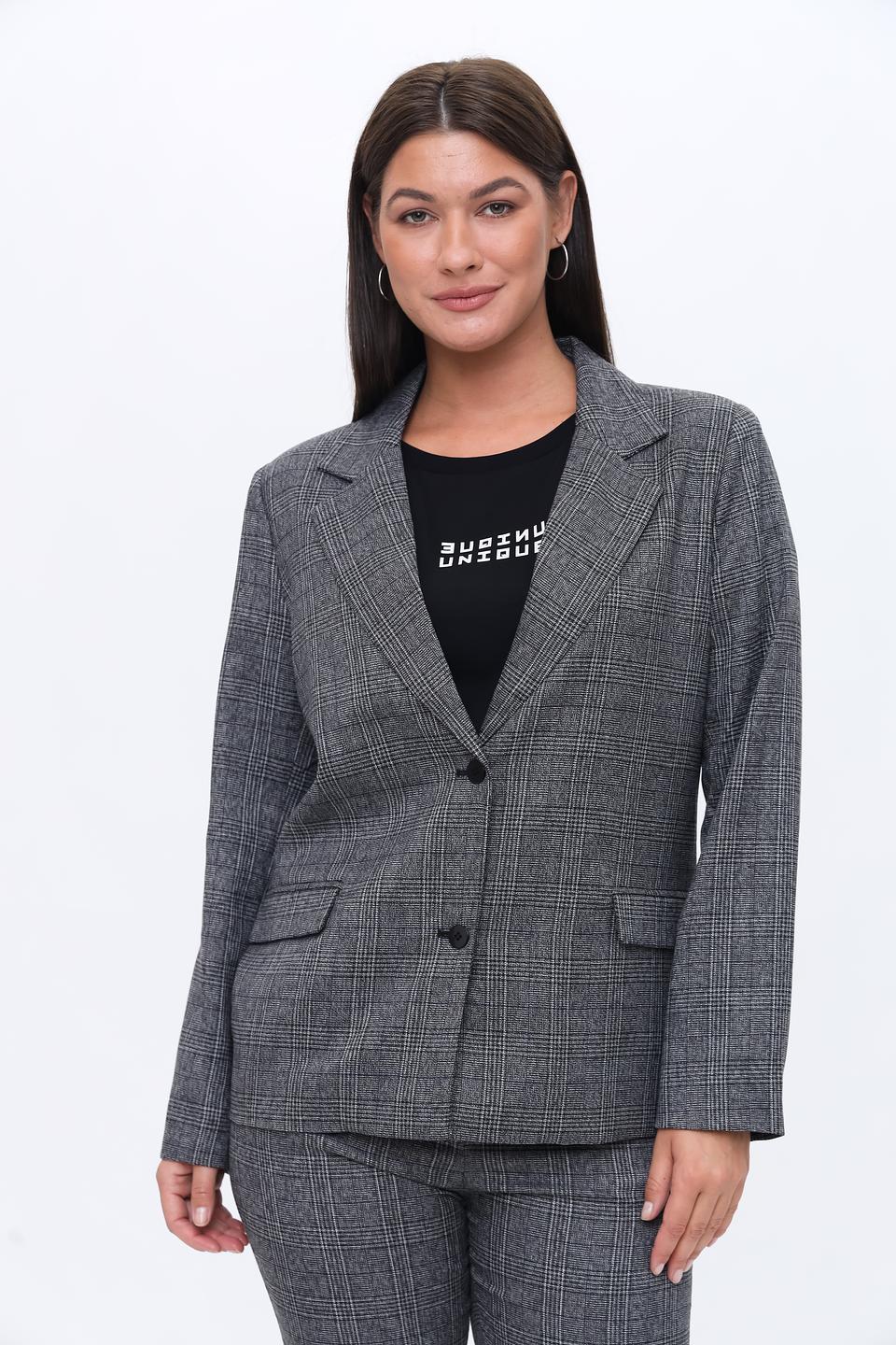 Жакет UNQ женский в клетку