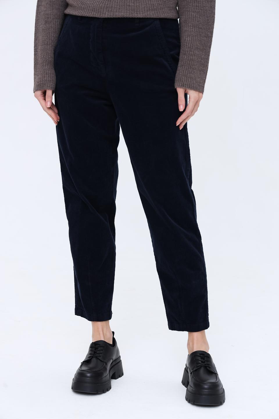 Брюки вельветовые Cinque тёмно-синие