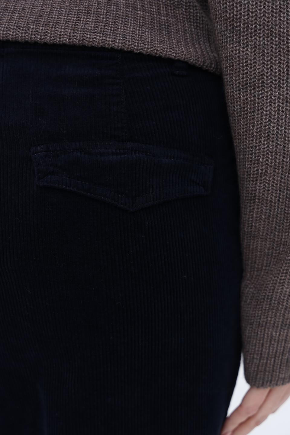 Брюки вельветовые Cinque тёмно-синие