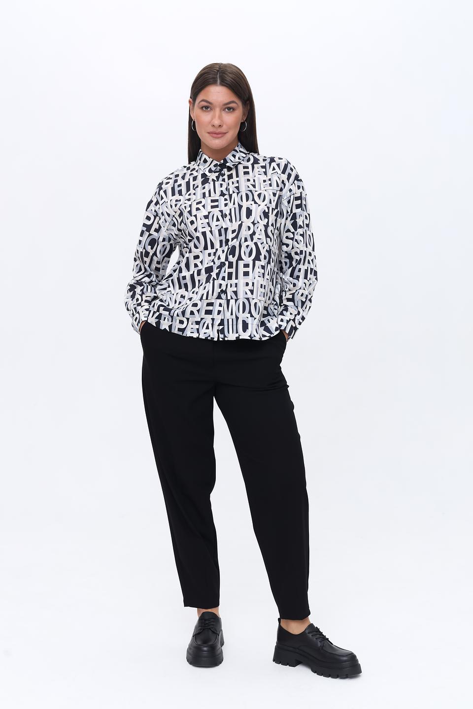 Рубашка You Just White с принтом