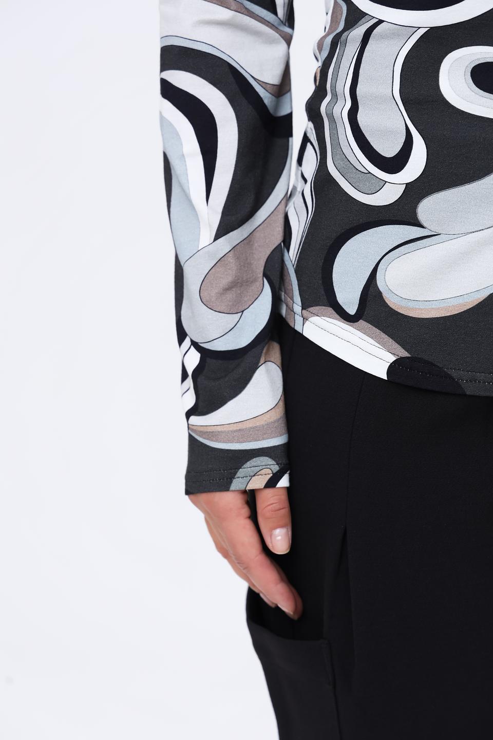 Рубашка You Just White с абстрактным принтом