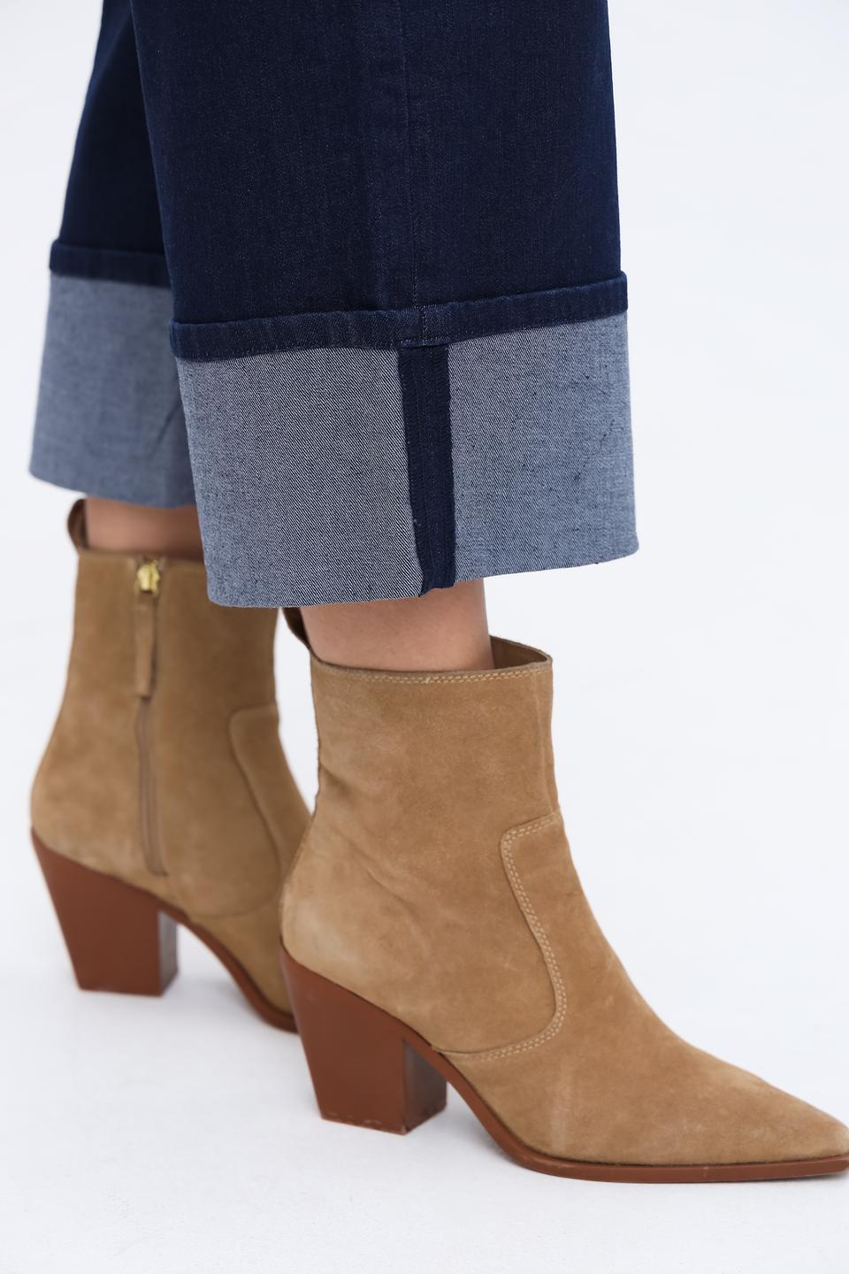 Джинсы Taifun клеш с манжетами