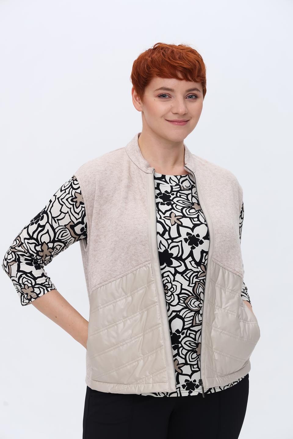 Жилет Frank Walder стеганый бежевый