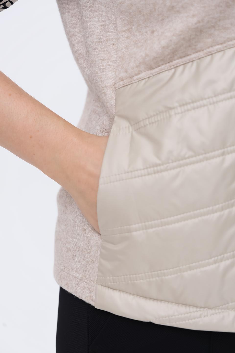 Жилет Frank Walder стеганый бежевый