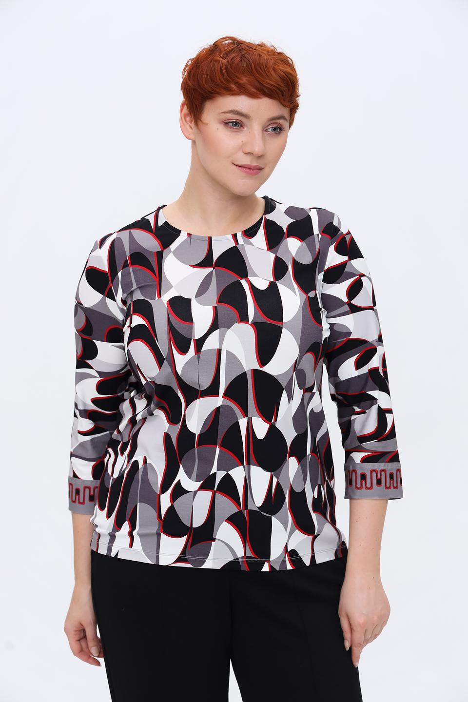 Лонгслив Bianca с геометрическим принтом